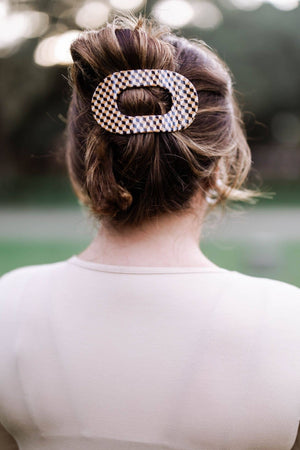 TELETIES - Round Flat Hair Clip | Large | Gone Glamping