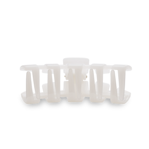 TELETIES - Classic Hair Clip | Med. | Coconut White
