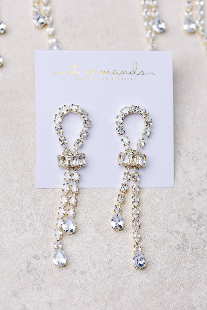 St Armands Designs of Sarasota - Thoroughbred Diamond Drop Earrings