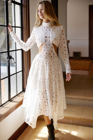 Stevie Lace Midi Dress