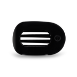 TELETIES - Round Flat Hair Clip | Med. | Jet Black