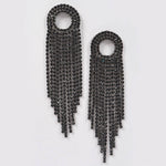 Rhinestone Fringe Tassel Earring