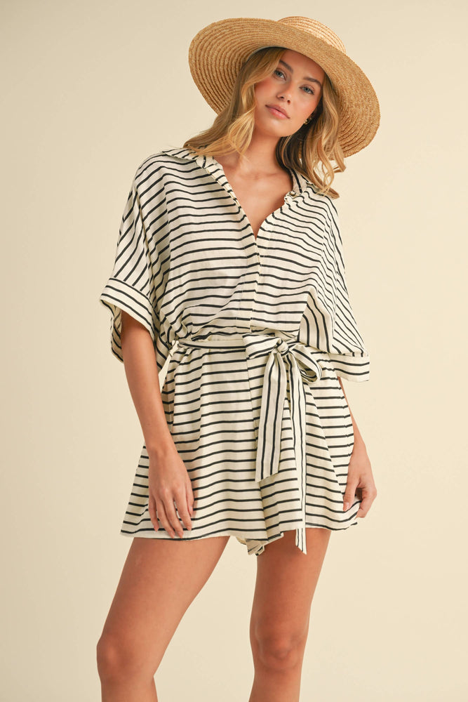 Striped Relaxed Romper