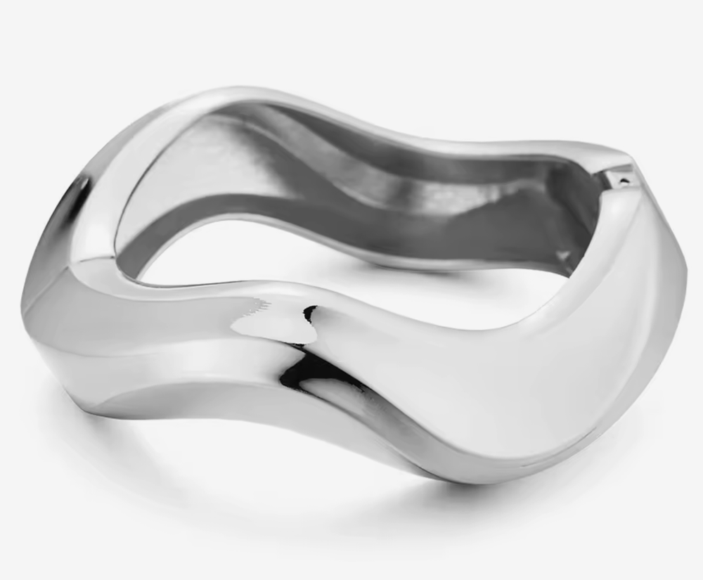 HoopLa - Editorial Hinge Bracelets 14K Gold PVD- Recycled : Yellow Gold / Breeze