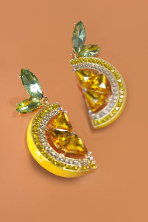 Lemon Statement Earrings