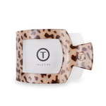 TELETIES - Square Flat Hair Clip | Large | Blonde Tortoise
