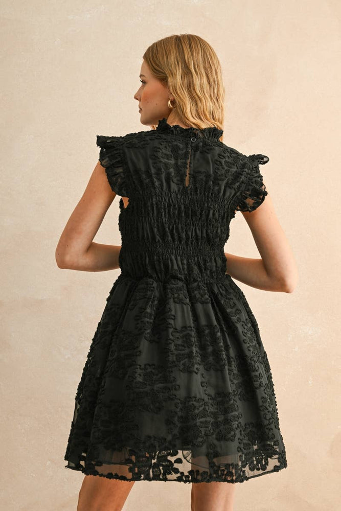 Velvet Lace Fit and Flare Dress