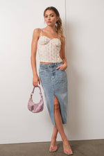 Floral Lace Bustier