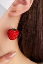 Crystal Strawberry Earrings
