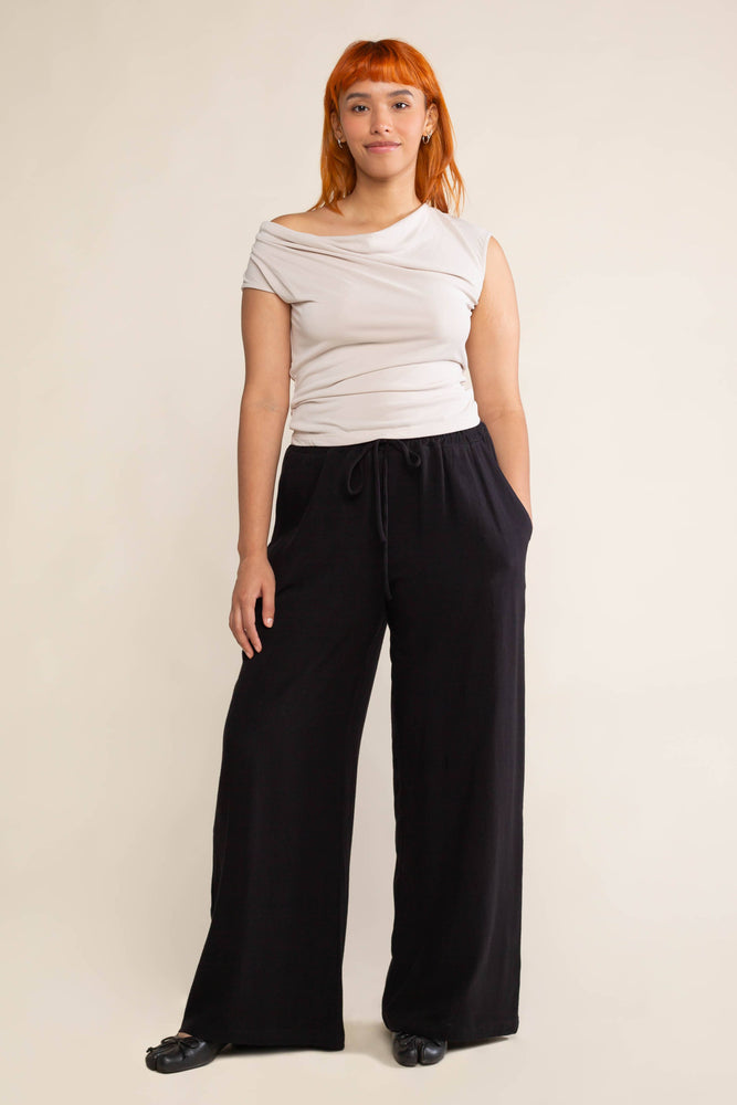 Black Cove Linen Pant