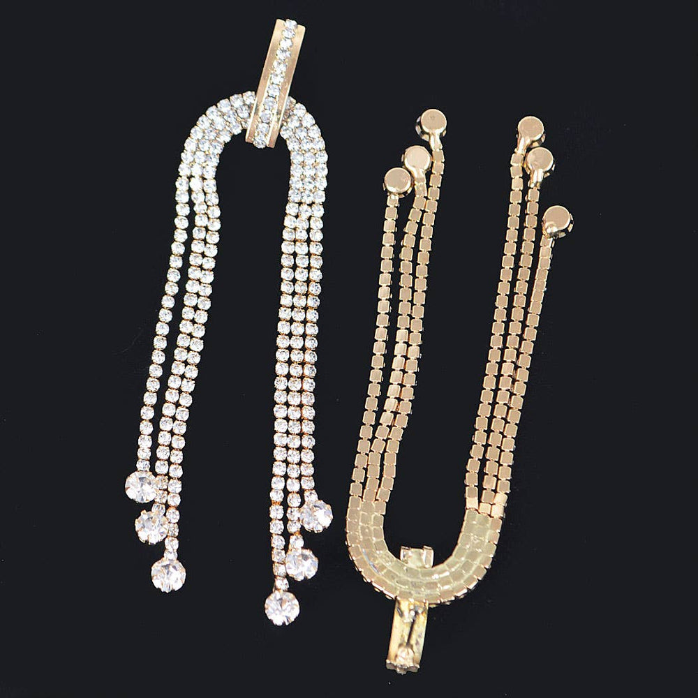 Rhinestone Fringe Earring