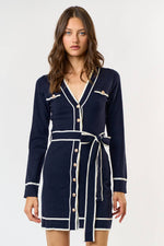 Classic Button Down Sweater Dress