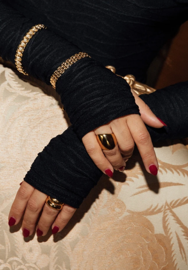 HoopLa - Estate Cuff Bracelet- Magnet Lock-Stainless Steel Bracelet