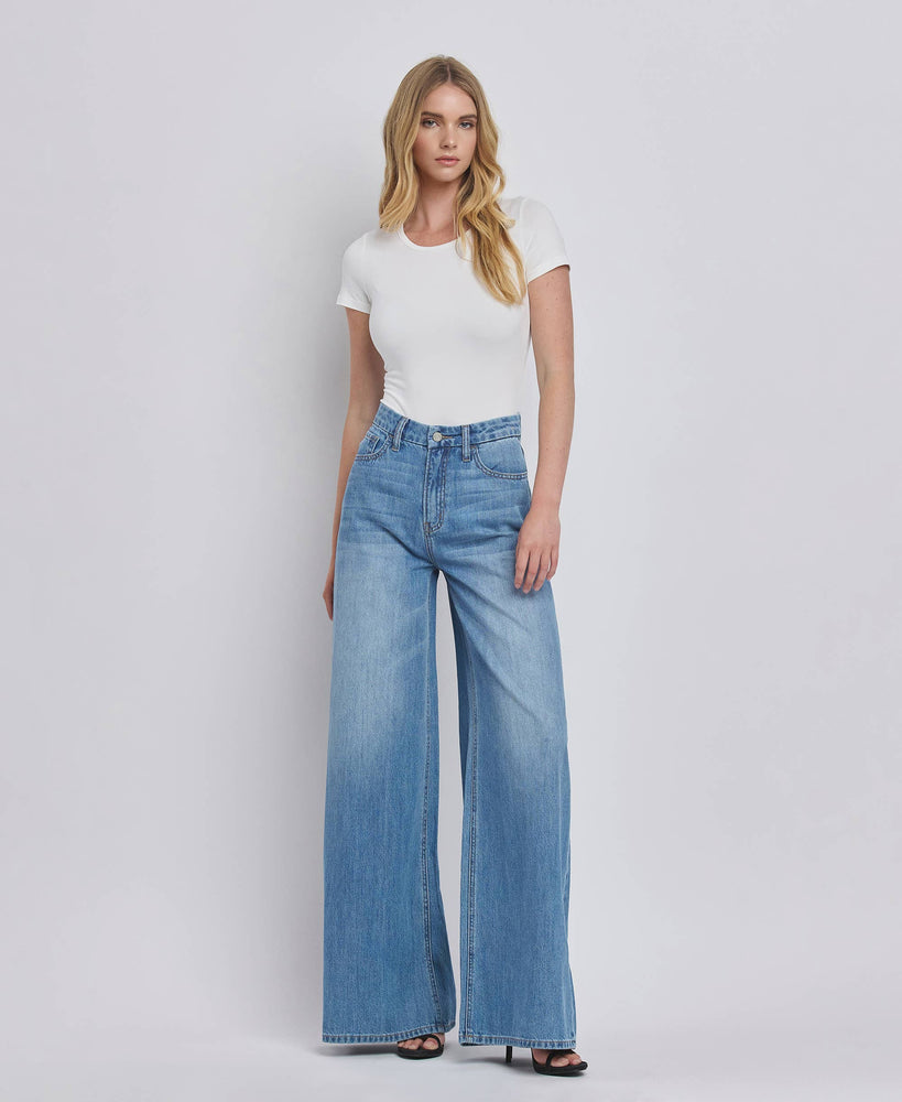 Olivia High Rise Wide Leg Jean
