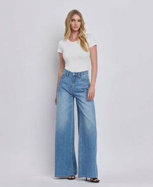 Olivia High Rise Wide Leg Jean