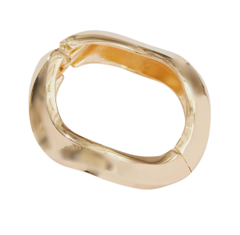 HoopLa - Editorial Hinge Bracelets 14K Gold PVD- Recycled : Yellow Gold / Breeze