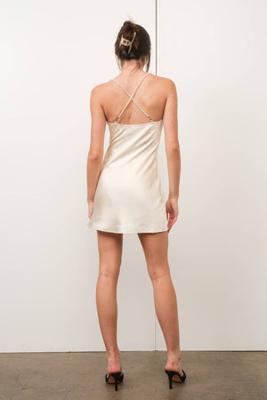 Pearl Strap Mini Dress