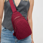 Beyond The Horizon - Sling Backpack: Wine