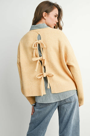 Marigold Tie-back Sweater