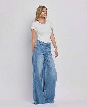 Olivia High Rise Wide Leg Jean
