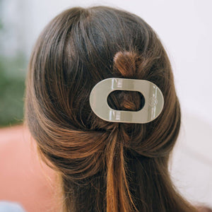 TELETIES - Flat Round Hair Clip | Small | Sage It Ain't So