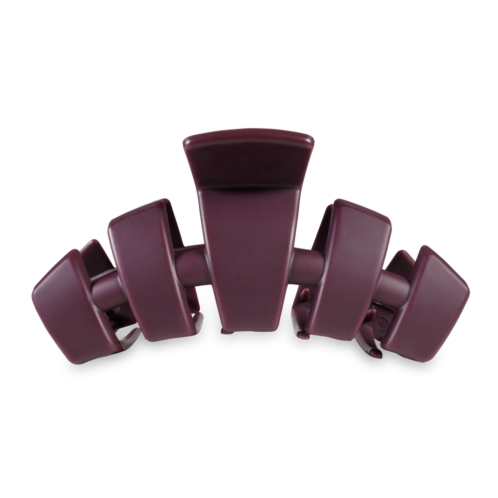 TELETIES - Classic Hair Clip | Large | Burgundy Bliss