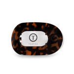 TELETIES - Round Flat Hair Clip | Small | Tortoise