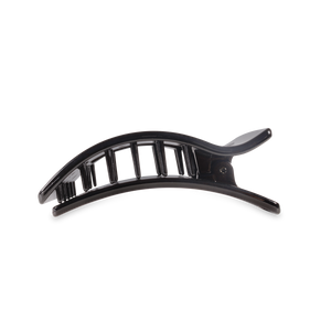 TELETIES - Flat Rectangle Hair Clip | Medium | Jet Black