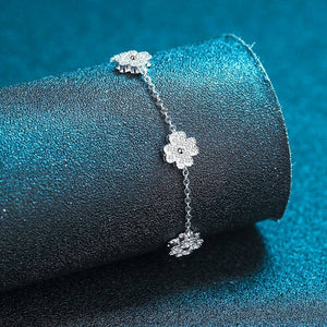 PeriFour Leaf Clover Moissanite Bracelet