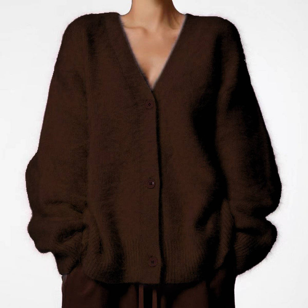Cocoa Cozy Faux Mink Cardigan