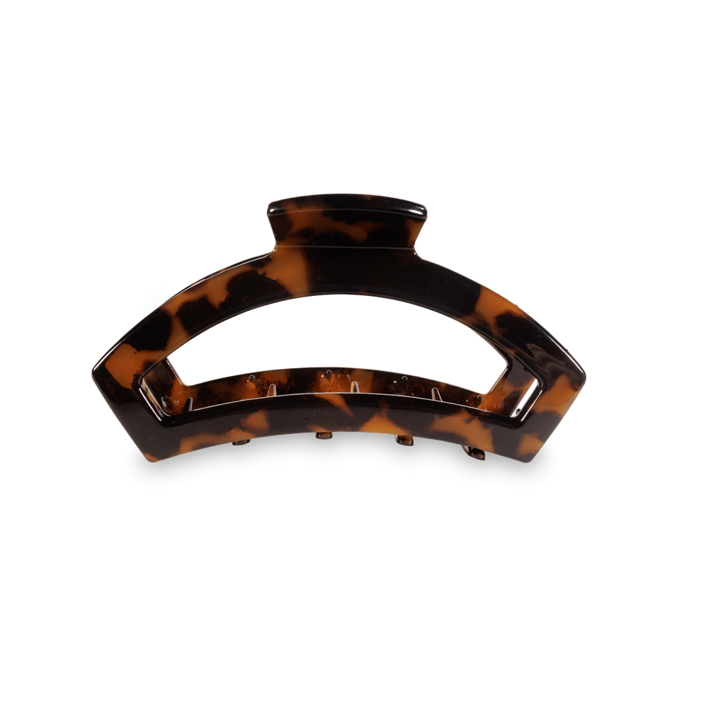 TELETIES - Open Hair Clip | Small | Tortoise