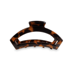 TELETIES - Open Hair Clip | Small | Tortoise