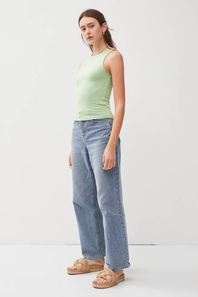 Boat Neck Tank: Wasabi