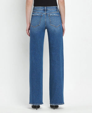 Mid Rise Wide Leg Jeans