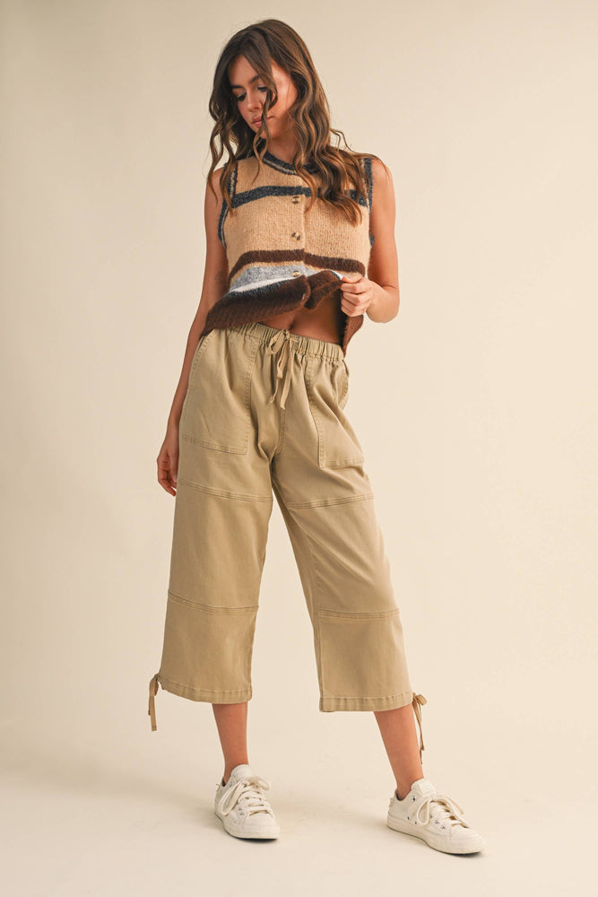 Striped Button Up Vest