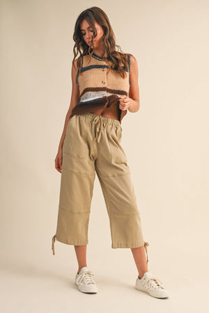 Striped Button Up Vest