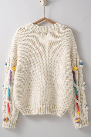 Entangled in Time Crochet Knit Sweater