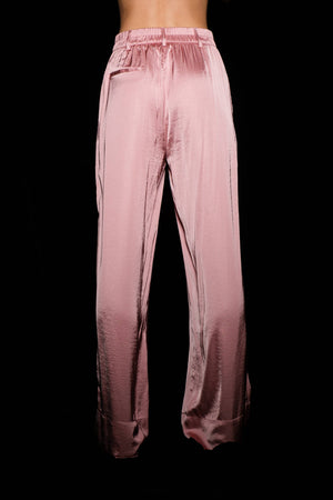 Pink Satin Trouser