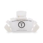TELETIES - Classic Hair Clip | Large | Coconut White