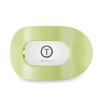 TELETIES - Round Flat Hair Clip | Large | Aloe, There!