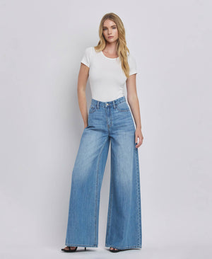 Olivia High Rise Wide Leg Jean