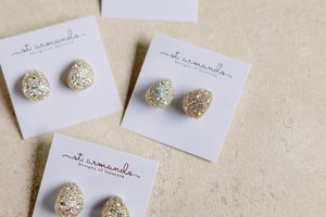 St Armands Designs of Sarasota - Pave Crystal Gumdrop Earrings