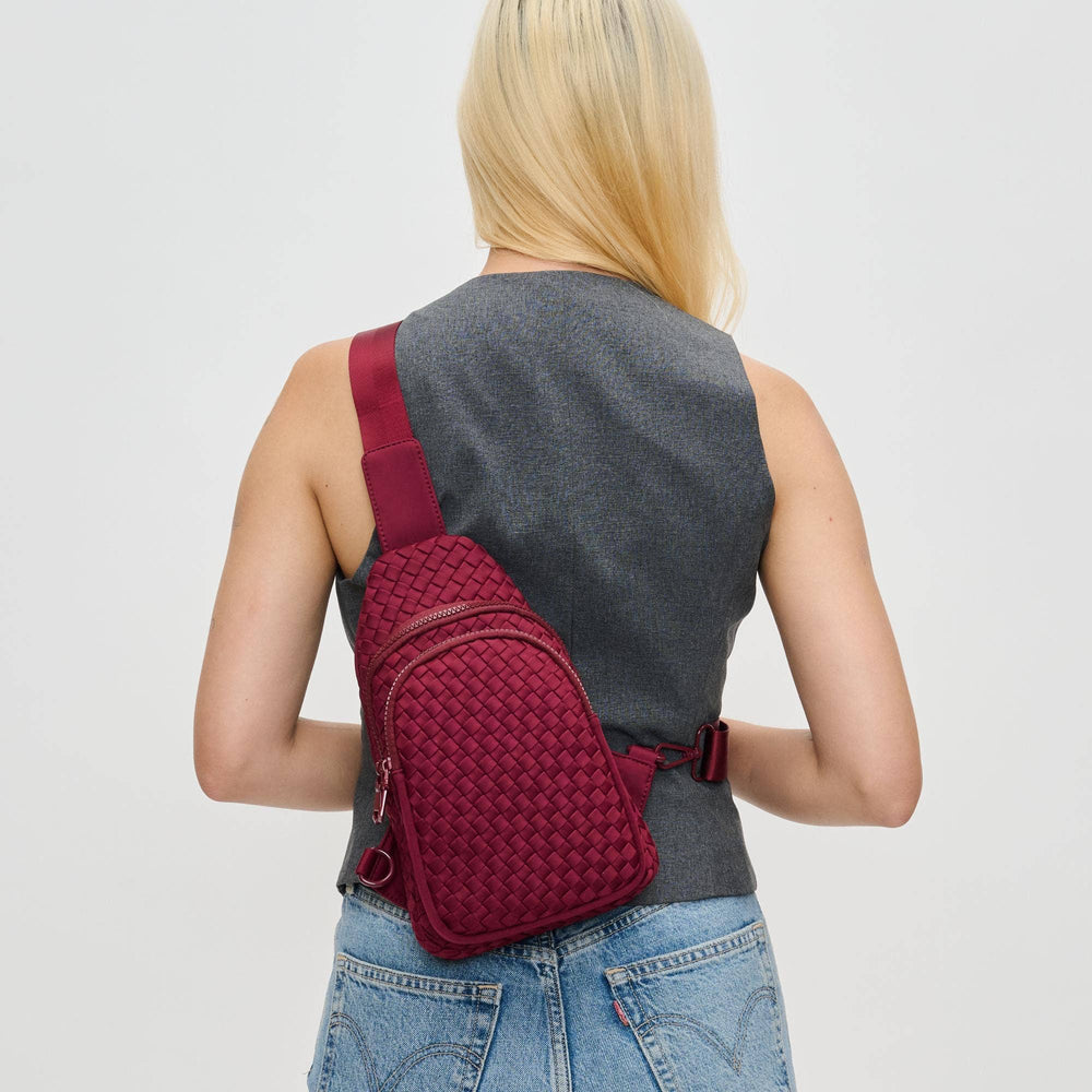 Beyond The Horizon - Sling Backpack: Wine
