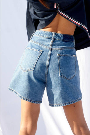 High Rise Mom Denim Shorts