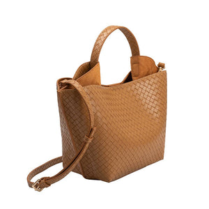 Melie Bianco - Terri Tan Small Recycled Vegan Top Handle Bag