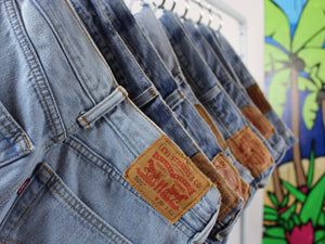 High-Rise Upcycled Levi Cutoff Shorts
