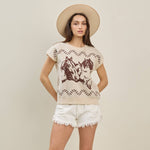 Equine Sleeveless Sweater