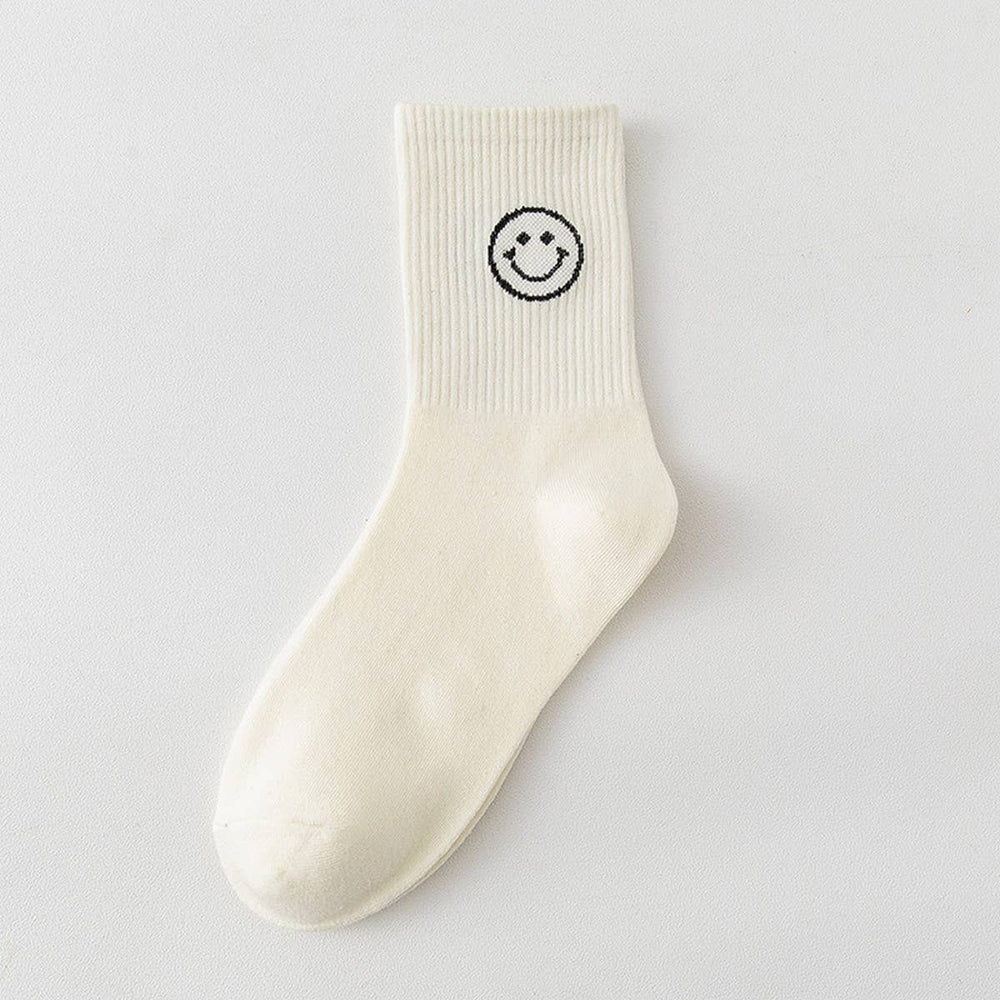 Cream Smile Socks