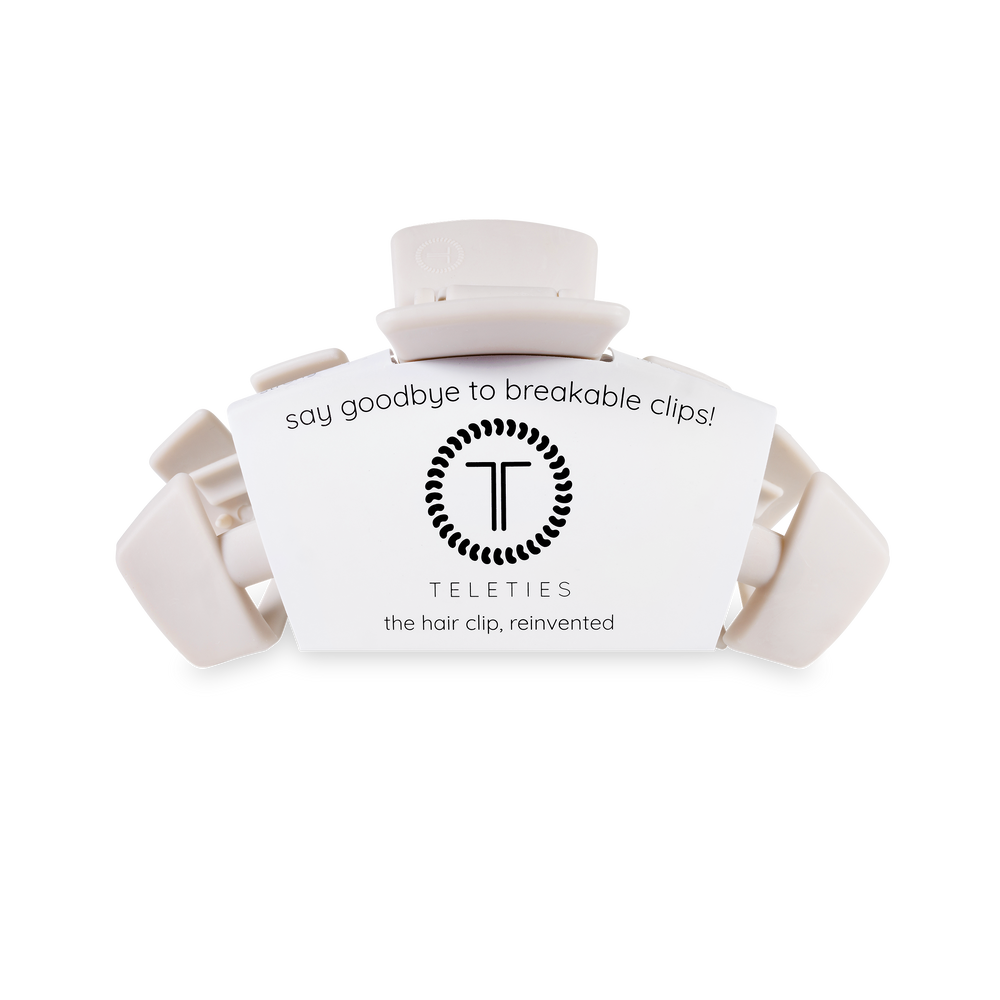 TELETIES - Classic Hair Clip | Med. | Toasted