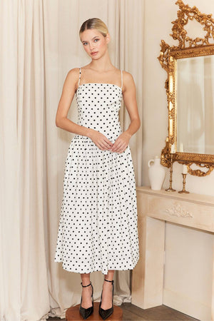 Polka Dot Midi Dress
